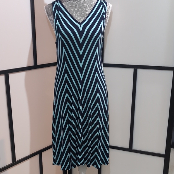 Chelsea & Theodore Dresses & Skirts - Striped Black and White Sleeveless Dress